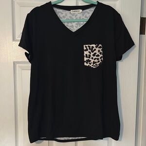 Black Boxy Short Sleeve T-Shirt